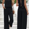 Casual Sleeveless Vest Casual Trousers Suit Summer Tank Top Casual Pants Set For Daily Wear Women’s Clothing - Image 5