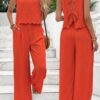 Casual Sleeveless Vest Casual Trousers Suit Summer Tank Top Casual Pants Set For Daily Wear Women’s Clothing - Image 7